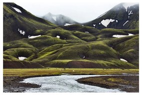 Dipinto dipinto su vetro 120x80 cm Fjallabak – Styler