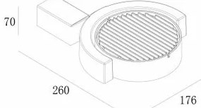 Gardino LX1241A - LED Applique da esterno MARGHERITA LED/15W/230V IP54