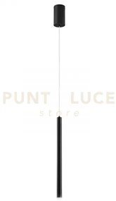 Sospensione led pype nera 5w 470lm cct 2,5x41x200cm led-pype-s1-ner