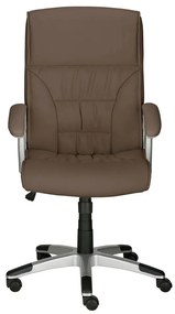 Sedia da ufficio in similpelle marrone Flori - Støraa