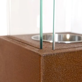 Camino a bioetanolo da giardino biocamino per esterno Capri 70 Ruggine