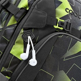 Zaino scuola coocazoo MATE, Lime Flash, certificato AGR