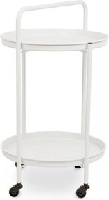 Tavolino da servizio in acciaio ø 44,5 cm Austin – Bizzotto