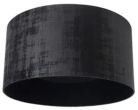 Paralume in velluto nero 50/50/25