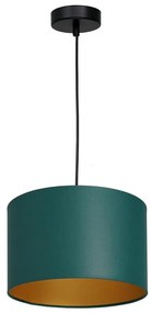 Lampadario a sospensione con filo ARDEN 1xE27/60W/230V diametro 25 cm verde/oro