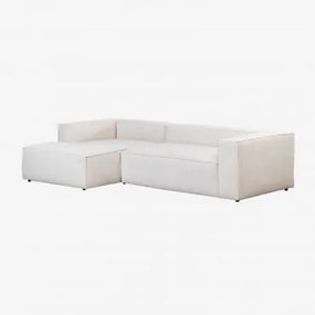 Divano Alembert 3 Posti Chaise Longue Sinistra & Velluto a Coste - Sklum
