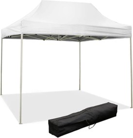 Gazebo Richiudibile Pieghevole 3x2m in Acciaio e PVC Impermeabile Bianco...