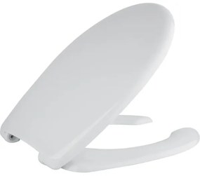 Sapho - Sedile WC per persone con disabilità bianco/duroplast