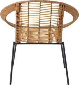 Set di mobili da giardino di colore naturale in rattan artificiale per 2 persone Dudine – Bloomingville