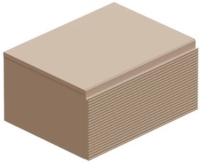 Mobile da bagno sotto lavabo Step taupe opaco L 60.3 x H 30 x P 46 cm 1 cassetto, lavabo non incluso