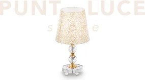 Queen lampada da tavolo 1 luce attacco e27 h.36,5cm finitura oro