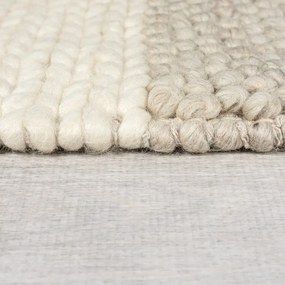 Tappeto beige tessuto a mano con lana 160x230 cm Minerals Patchwork - Flair Rugs