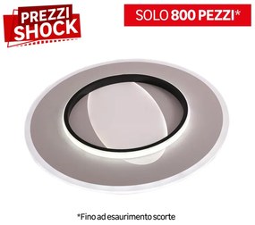 Plafoniera LED moderno ANNIE, nero Ø 50 cm, luce con 3 temperature di colore dimmerabile, 4431 lumen