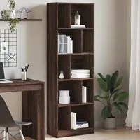 Libreria Rovere Marrone 57x28,5x174 cm in Legno Multistrato 847995