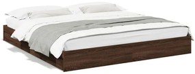 Giroletto Cassetti Rovere Marrone 200x200 Cm Legno Multistrato /