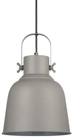 Nordlux - Lampadario a sospensione con filo ADRIAN 1xE27/25W/230V diametro 25 cm grigio