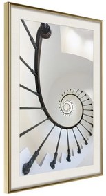 Poster  Twisted Steps  Cornice Quadri Cornice d'oro con passe-partout, Larghezza x Altezza Home decor 20x30