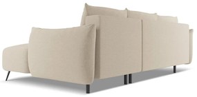 Divano angolare beige (con penisola a destra) Malie – Makamii