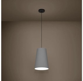 Eglo 390135 - Lampadario a sospensione con filo PETROSA 1xE27/40W/230V grigio