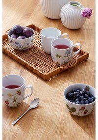 Tazza bianca in porcellana con motivo floreale 330 ml Hammershøi Summer - Kähler Design