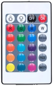 Grundig - Lampada da terra dimmerabile LED RGBW, 10W/5V, nera + telecomando