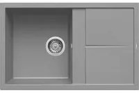 Lavello Elleci Incasso 1 vasca 79x50 Unico 300 Granitek Grigio Cemento LGU30048