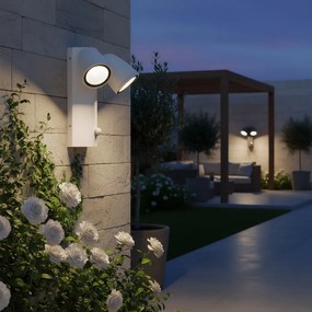 Applique da Esterno IP65 2xGU10 con Sensore movimento AXIS - Bianca