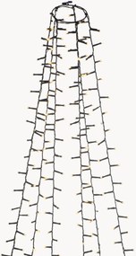 Decorazione a LED da interno-esterno per albero con funzione timer, bianco caldo