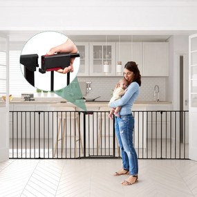 Costway Box con 8 pannelli per bambini, Centro attività sicuro e facile da trasportare, Nero