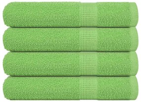 Asciugamani 4 Pz Verde Mela 100x200 Cm 360 G/m² 100% Cotone /