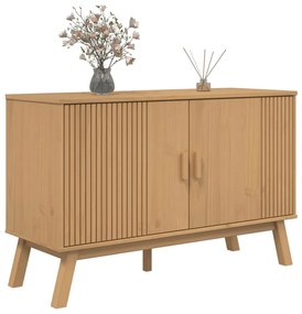 Credenza olden marrone 114x43x73,5 cm in legno massello di pino