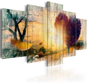 Quadro  Memories of Love  Colore Blu, Dimensioni e Misure 100x50