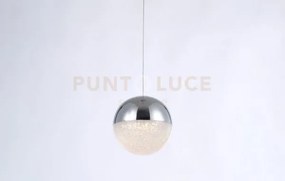 Atomo, testa led 3,6w, 306lm 3000k,cromo,ø 10 h 400 cm