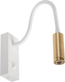 Kanlux 32518 - Lampada flessibile TONIL LED/3,3W/230V bianca/oro