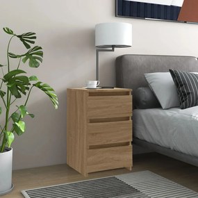 Comodino Rovere Sonoma 40x35x62,5 Cm İn Legno Multistrato /