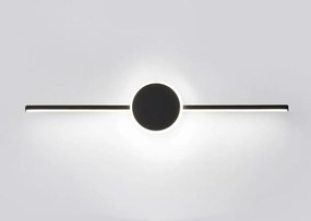 LAMPADA DA MURO DA BAGNO LED SOPRA SPECCHIO 80CM APP850-1W ROUND BLACK