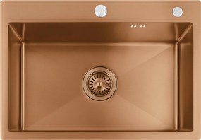 Lavello in acciaio Liam BRUSH COPPER