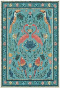 Tappeto a pelo corto lavabile Birds Of A Feather by Iris Apfel