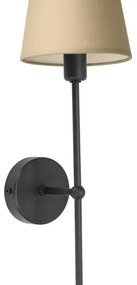 Lampada da parete MADELA 1xE14/40W/230V beige/nera