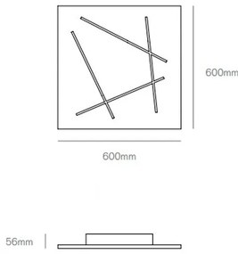 Flat plafoniera 51w 4000k 2700lm