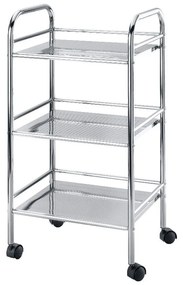 Scaffale mobile in metallo argento 41x75 cm - Wenko