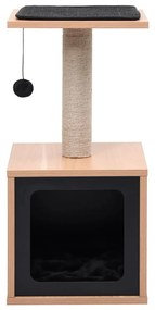 Albero per gatti con tappeto tiragraffi in sisal 62 cm