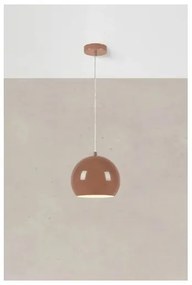 Markslöjd 108990 - Sospensione a cavo POP 1xGU10/7W/230V Ø 20 cm marrone
