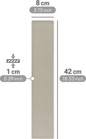 Tappetino scolapiatti beige in plastica 42x8 cm Slim – Wenko