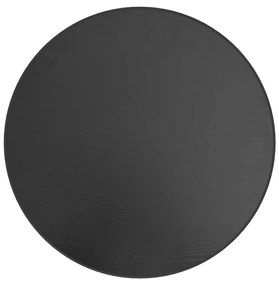 Tavolino nero Ø35 cm in mdf