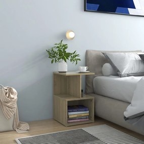 Comodini 2pz Rovere Sonoma 35x35x55 Cm İn Legno Multistrato /