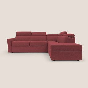 Avalon divano letto angolare con materasso H18 cm in tessuto impermeabile T03