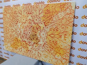 Quadro su tela – Mandala etnica dorata