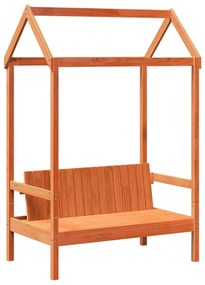 Giroletto con panca e tetto cera 90x190 cm legno massello pino