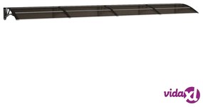 vidaXL Tettoia per Porta Nera 400x75 cm Policarbonato